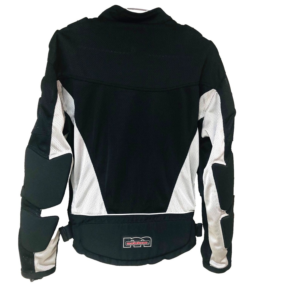 MOTOBOSS Mens Motorcycle Jacket Riding Racing Black‎ Padded Moto No Liner M